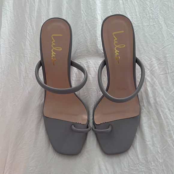 Lulus grey Mimi heels - Picture 4 of 5
